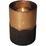 Κηροπήγιο ArteLibre Χρυσό Γυαλί 12x12x17cm - Image 2