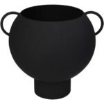 Βρες το Κασπώ ArteLibre Μαύρο Μέταλλο 19.5x17.5x17cm σε μοναδική τιμή στο clickforshop.gr