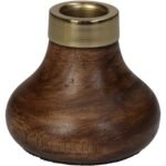 Βρες το Κηροπήγιο ArteLibre Καφέ Ξύλο 9x9x10cm σε μοναδική τιμή στο clickforshop.gr