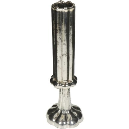 Βρες το Βάζο ArteLibre Φλάουτο Χειροποίητο Ασημί Γυαλί 9x9x26.5cm σε μοναδική τιμή στο clickforshop.gr