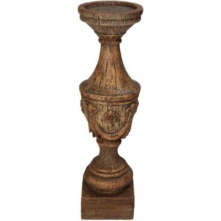 Βρες το Κηροπήγιο ArteLibre Καφέ Polyresin 10x10x36.8cm σε μοναδική τιμή στο clickforshop.gr