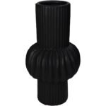 Βρες το Βάζο ArteLibre Γραμμές Μαύρο Κεραμικό 16x16x29.5cm σε μοναδική τιμή στο clickforshop.gr
