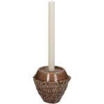 Κηροπήγιο ArteLibre Κορμός Δέντρου Καφέ Κεραμικό 14.5x14.5x12.5cm - Image 2