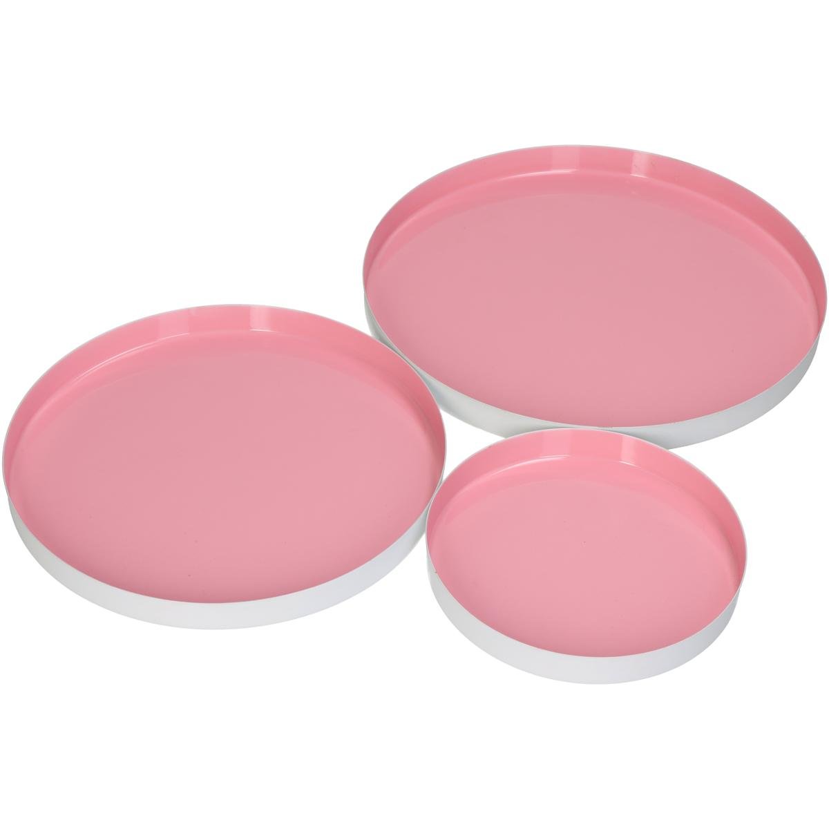 Δίσκος ArteLibre Ροζ Μέταλλο 26x26x2cm Σετ 3Τμχ Βρες το Δίσκος ArteLibre Ροζ Μέταλλο 26x26x2cm Σετ 3Τμχ σε μοναδική τιμή στο clickforshop.gr
