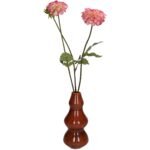 Βάζο ArteLibre Κόκκινο Γυαλί 10x10x22cm - Image 2