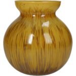 Βάζο ArteLibre Ώχρα Γυαλί 15x15x16cm - Image 2