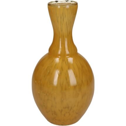 Βρες το Βάζο ArteLibre Ώχρα Γυαλί 12x12x23cm σε μοναδική τιμή στο clickforshop.gr