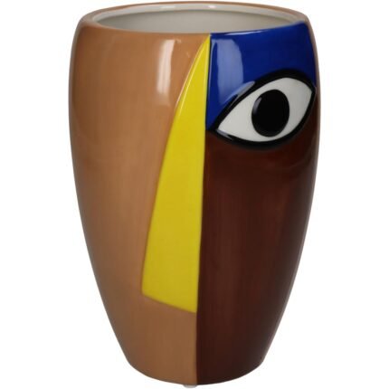 Βρες το Βάζο ArteLibre Αφηρημένο Πρόσωπο Πολύχρωμο Δολομίτης 13.3x13.3x19.5cm σε μοναδική τιμή στο clickforshop.gr