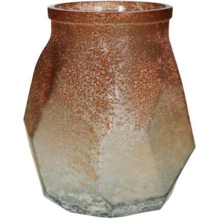 Βρες το Βάζο ArteLibre Ώχρα Ανακυκλωμένο Γυαλί 17x17x19cm σε μοναδική τιμή στο clickforshop.gr