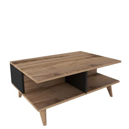 Βρες το Τραπεζάκι Σαλονιού ArteLibre ALONISOS Καφέ/Μαύρο Μοριοσανίδα/Μελαμίνη 90x60x39cm σε μοναδική τιμή στο clickforshop.gr