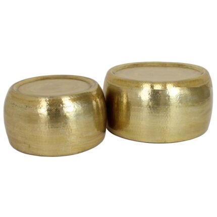 Βρες το Τραπεζάκι-Κασπώ ArteLibre Χρυσό Μέταλλο 59x59x29.5cm Σετ 2Τμχ σε μοναδική τιμή στο clickforshop.gr