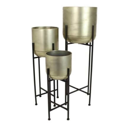 Βρες το Κασπώ ArteLibre Σαμπανί Μέταλλο 31x31x91cm Σετ 3Τμχ σε μοναδική τιμή στο clickforshop.gr