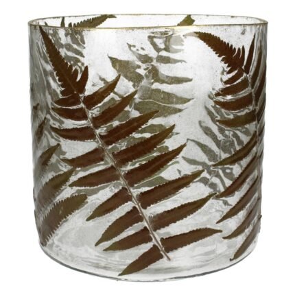 Βρες το Κηροπήγιο ArteLibre Φύλλα Τσαγιού Διάφανο Γυαλί 20x20x20cm σε μοναδική τιμή στο clickforshop.gr