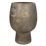 Βρες το Κασπώ ArteLibre Πρόσωπο Χρυσό Τσιμέντο 17.5x17.5x25cm σε μοναδική τιμή στο clickforshop.gr