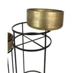 Κασπώ ArteLibre Χρυσό Μέταλλο 45x45x65.5cm Σετ 2Τμχ - Image 2