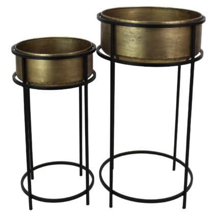 Βρες το Κασπώ ArteLibre Χρυσό Μέταλλο 45x45x65.5cm Σετ 2Τμχ σε μοναδική τιμή στο clickforshop.gr