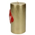 Κερί ArteLibre 'Wow!' Χρυσό 7.5x7.5x10cm - Image 2