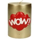 Βρες το Κερί ArteLibre 'Wow!' Χρυσό 7.5x7.5x10cm σε μοναδική τιμή στο clickforshop.gr