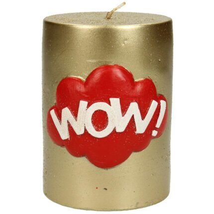 Βρες το Κερί ArteLibre 'Wow!' Χρυσό 7.5x7.5x10cm σε μοναδική τιμή στο clickforshop.gr