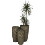 Κασπώ ArteLibre Μπρονζέ Μέταλλο 38.5x38.5x49.5cm Σετ 3Τμχ - Image 2