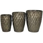 Βρες το Κασπώ ArteLibre Μπρονζέ Μέταλλο 38.5x38.5x49.5cm Σετ 3Τμχ σε μοναδική τιμή στο clickforshop.gr