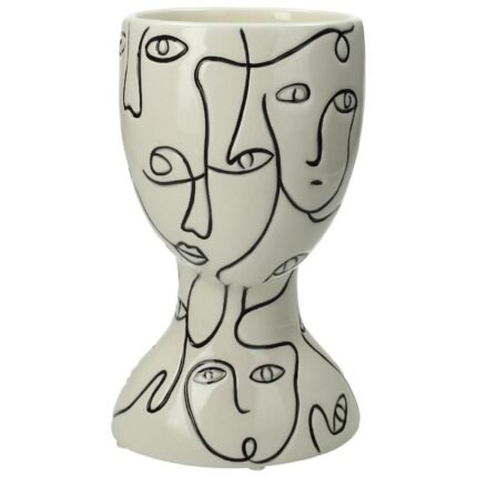 Βρες το Κασπώ ArteLibre Πρόσωπα Λευκό Δολομίτης 12x11x19.5cm σε μοναδική τιμή στο clickforshop.gr