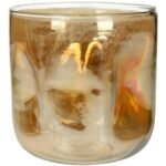 Βρες το Κηροπήγιο ArteLibre Χρυσό Γυαλί 17x17x17cm σε μοναδική τιμή στο clickforshop.gr