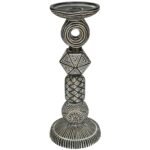 Βρες το Κηροπήγιο ArteLibre Tribal Καφέ Polyresin 11.5x11.5x28cm σε μοναδική τιμή στο clickforshop.gr