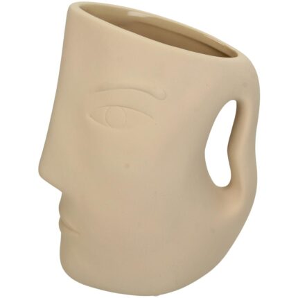 Βρες το Βάζο ArteLibre Πρόσωπο Μπεζ Δολομίτης 17.6x10.2x24cm σε μοναδική τιμή στο clickforshop.gr