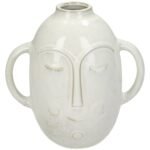 Βρες το Βάζο ArteLibre Πρόσωπο Λευκό Κεραμικό 19x12.7x18.6cm σε μοναδική τιμή στο clickforshop.gr