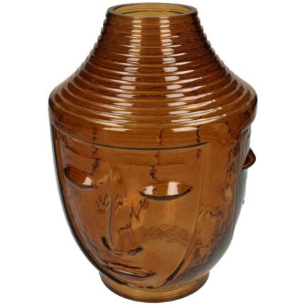 Βρες το Βάζο ArteLibre Πρόσωπο Καφέ Γυαλί 18x18x25cm σε μοναδική τιμή στο clickforshop.gr