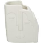 Βρες το Βάζο ArteLibre Πρόσωπο Λευκό Κεραμικό 14.5x9x17cm σε μοναδική τιμή στο clickforshop.gr