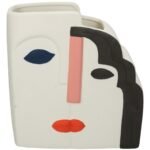 Βρες το Βάζο ArteLibre Πρόσωπο Πολύχρωμο Κεραμικό 21.3x8.7x21.6cm σε μοναδική τιμή στο clickforshop.gr