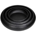 Μπολ ArteLibre Μαύρο Αλουμίνιο 58x58x12cm Σετ 3Τμχ - Image 2