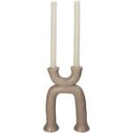 Κηροπήγιο ArteLibre Μπεζ Κεραμικό 19.5x6.5x27cm - Image 2