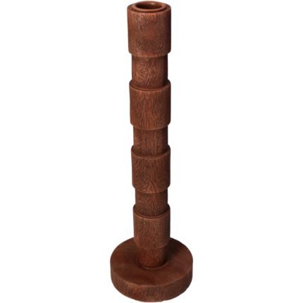 Βρες το Κηροπήγιο ArteLibre Καφέ Polyresin 8.8x8.8x29.5cm σε μοναδική τιμή στο clickforshop.gr