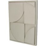 Διακοσμητικό Τοίχου ArteLibre Μπεζ Polyresin 29.5x3.5x39.5cm - Image 2