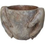 Βρες το Κασπώ ArteLibre Χέρια Καφέ Τσιμέντο 20.5x15.5x14.5cm σε μοναδική τιμή στο clickforshop.gr