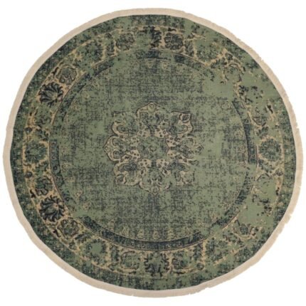 Βρες το Χαλί ArteLibre Vintage Πράσινο Βαμβακερό 120x120cm σε μοναδική τιμή στο clickforshop.gr