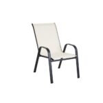 Βρες το Πολυθρόνα Μεταλλική ArteLibre Neptune Κρεμ/Μαύρο 55x75x95cm σε μοναδική τιμή στο clickforshop.gr