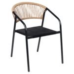 Βρες το Καρέκλα Κήπου ArteLibre LUNA Φυσικό/Μαύρο Μέταλλο/Rattan 54x60x75cm σε μοναδική τιμή στο clickforshop.gr