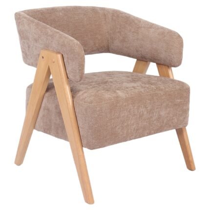 Βρες το Πολυθρόνα ArteLibre BARTON Καφέ Ύφασμα/Ξύλο 74x67x66cm σε μοναδική τιμή στο clickforshop.gr
