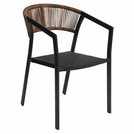 Βρες το Πολυθρόνα Κήπου ArteLibre FIJI Μαύρο/Φυσικό Αλουμίνιο/Rattan 56x60x78cm σε μοναδική τιμή στο clickforshop.gr