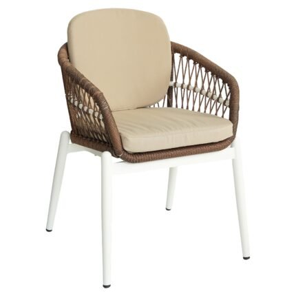 Βρες το Πολυθρόνα Κήπου ArteLibre ZANZIBAR Λευκό/Φυσικό Αλουμίνιο/Rattan 61x65x82cm σε μοναδική τιμή στο clickforshop.gr