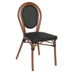 Καρέκλα Κήπου ArteLibre TULUM Καφέ/Ανθρακί Αλουμίνιο/Rattan 44x56x90cm - Image 2