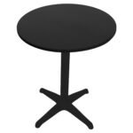 Τραπέζι Κήπου ArteLibre BONAIRE Μαύρο Αλουμίνιο Φ60x70cm - Image 2