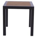 Τραπέζι Κήπου ArteLibre LOMBOK Ανθρακί/Καρυδί Αλουμίνιο/Polywood 45x45x45.5cm - Image 2