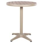 Βρες το Τραπέζι Κήπου ArteLibre RAROTONGA Μπεζ Αλουμίνιο/Polywood Φ60x70cm σε μοναδική τιμή στο clickforshop.gr