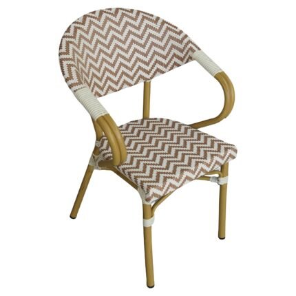 Βρες το Πολυθρόνα Κήπου ArteLibre BIMINI Καφέ/Λευκό/Φυσικό Αλουμίνιο/Textilene 56x55x82cm σε μοναδική τιμή στο clickforshop.gr