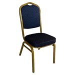 Βρες το Καρέκλα Catering ArteLibre AUREVIA Μπλε/Χρυσό Ύφασμα/Μέταλλο 57x40x93cm σε μοναδική τιμή στο clickforshop.gr
